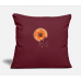 Donut Healthy-Food Bread Bake Snack Foodstuff Gift Burgundy Pillow